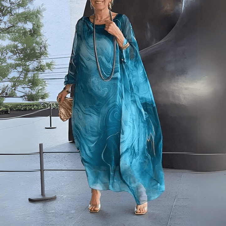 Rhona | Slimming Silk Chiffon Elegance Dress