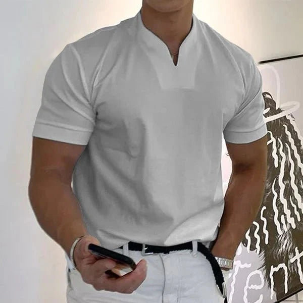 William | Gentlemans business Short Sleeve V-neck T Shirt