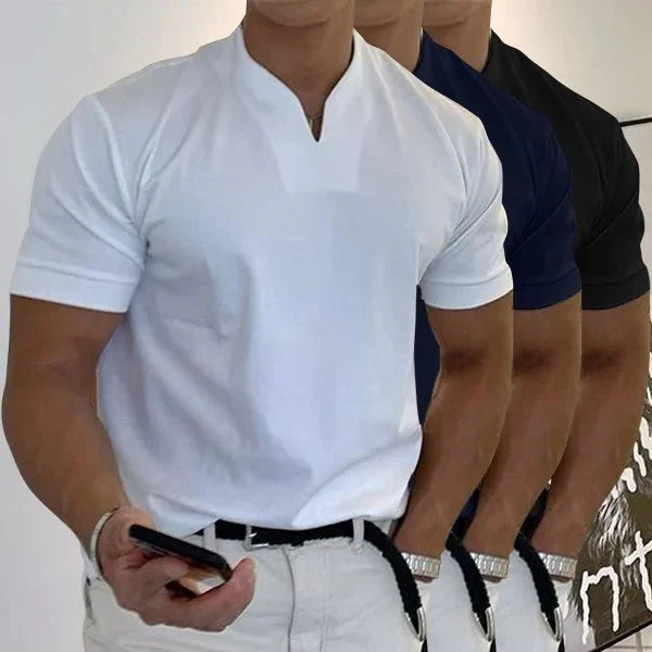 William | Gentlemans business Short Sleeve V-neck T Shirt