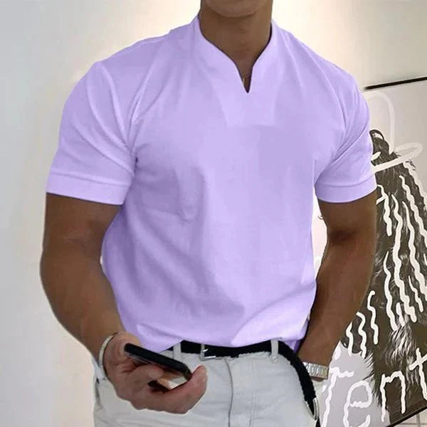 William | Gentlemans business Short Sleeve V-neck T Shirt