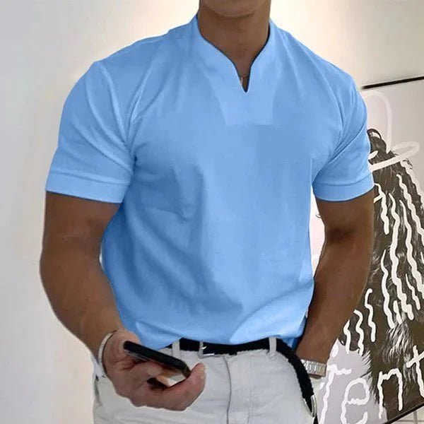 William | Gentlemans business Short Sleeve V-neck T Shirt