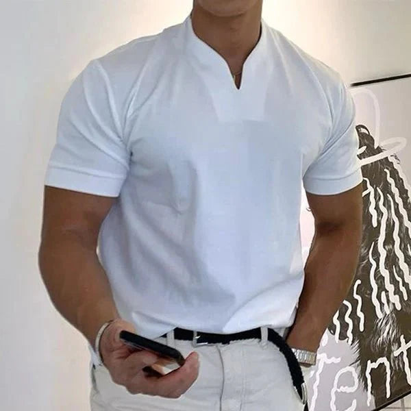 William | Gentlemans business Short Sleeve V-neck T Shirt