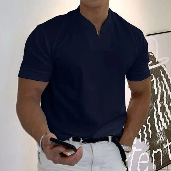 William | Gentlemans business Short Sleeve V-neck T Shirt