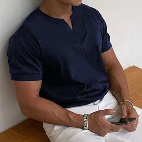 William | Gentlemans business Short Sleeve V-neck T Shirt