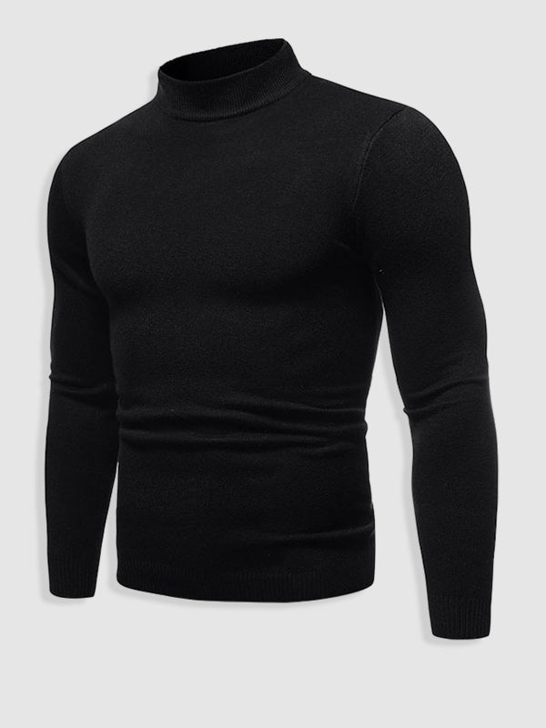 Vincent | Men's Basic Solid Turtleneck Sweater