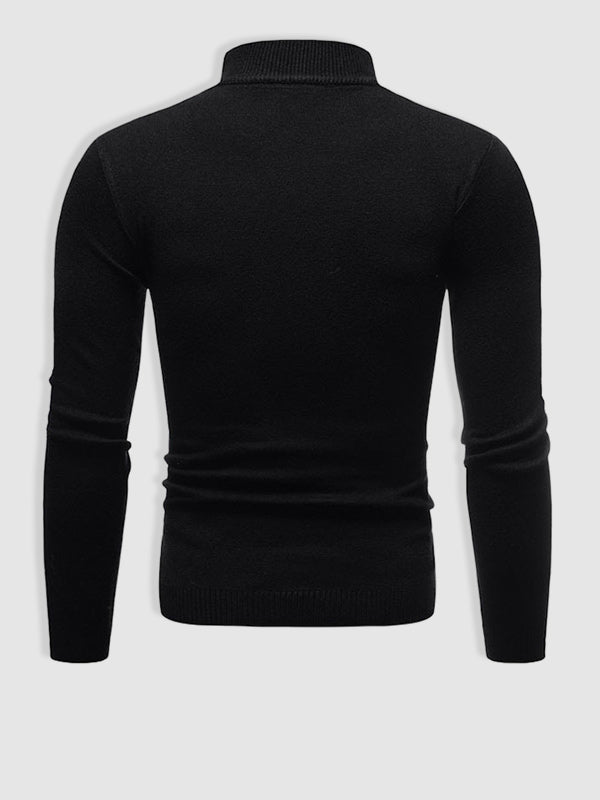 Vincent | Men's Basic Solid Turtleneck Sweater