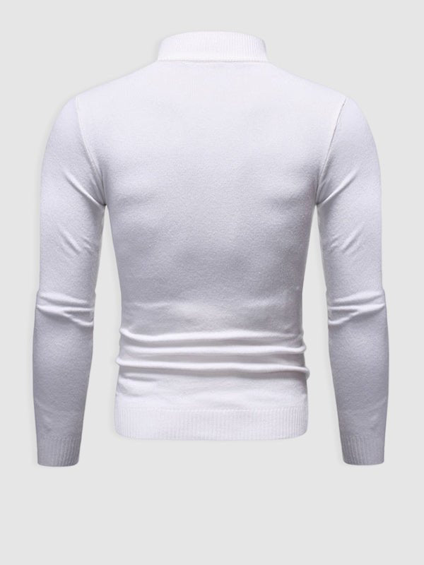 Vincent | Men's Basic Solid Turtleneck Sweater