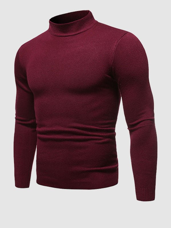 Vincent | Men's Basic Solid Turtleneck Sweater