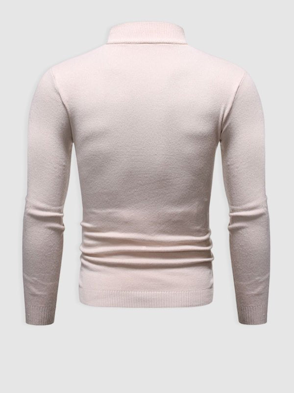 Vincent | Men's Basic Solid Turtleneck Sweater