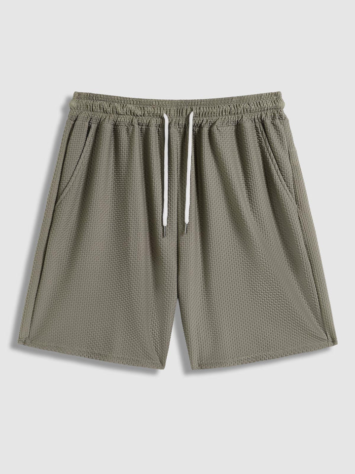 Joey | Men's comfortable textured T-shirt casual shorts set