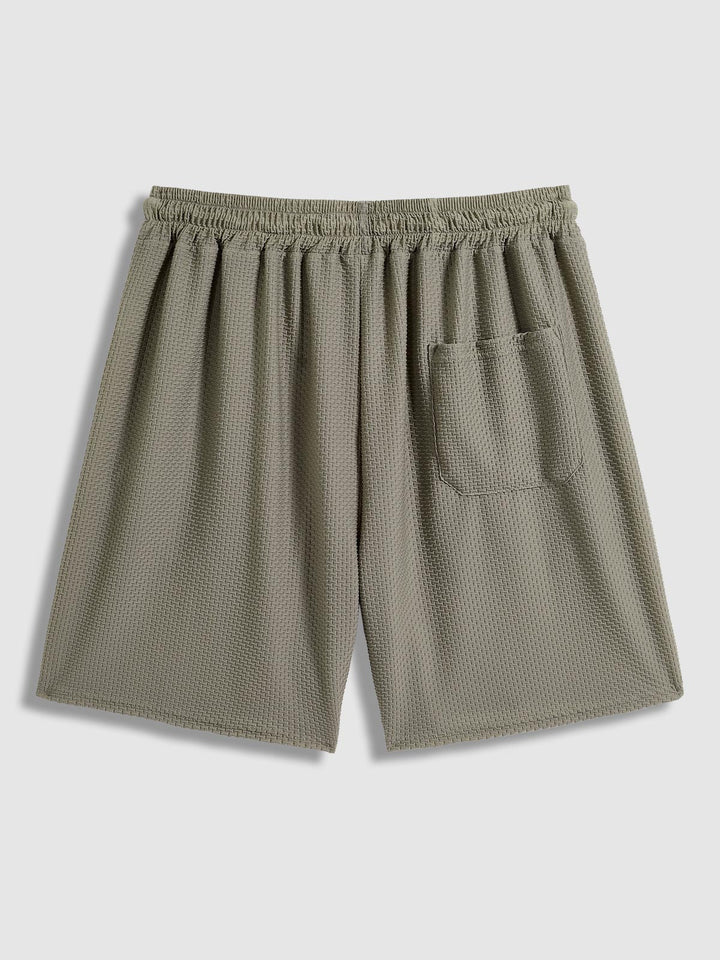 Joey | Men's comfortable textured T-shirt casual shorts set