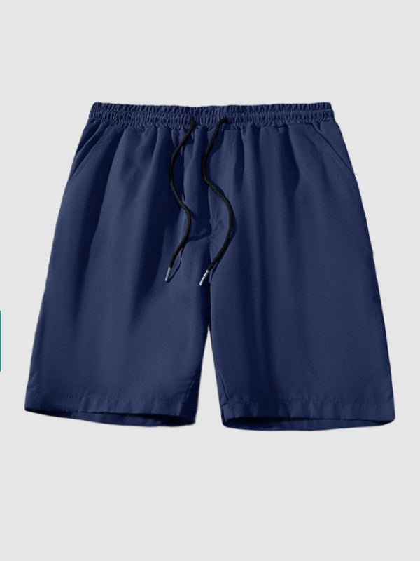 Joel | Men's Striped Mandarin Collar Half Button Shirt  Casual Shorts Set