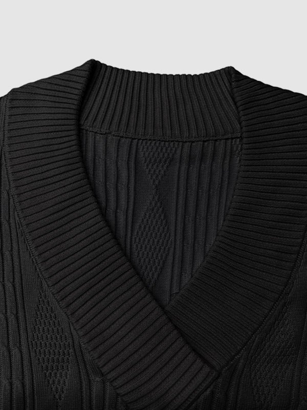 Phoenix | Men's fashionable knitted jacquard shirt set