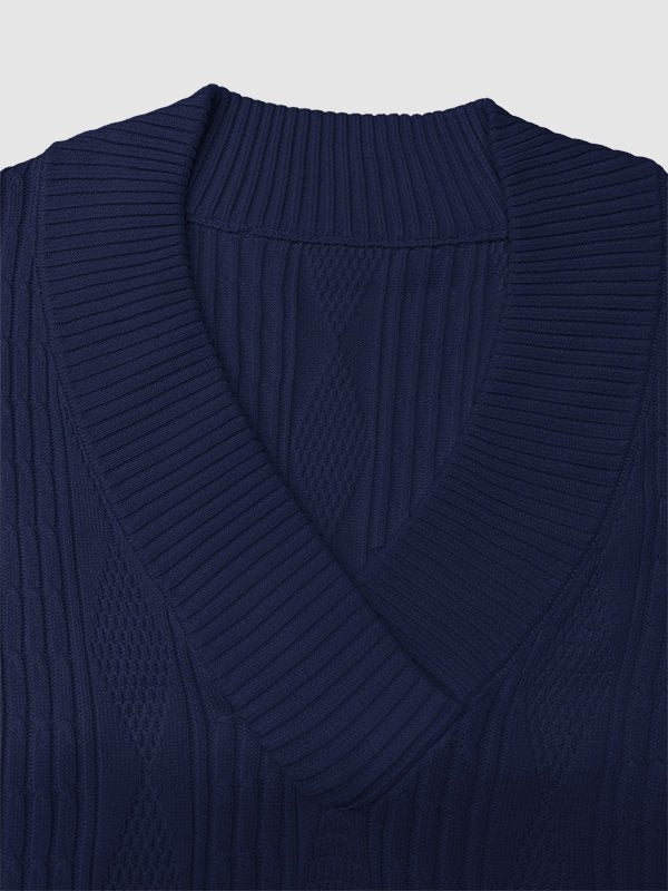 Phoenix | Men's fashionable knitted jacquard shirt set