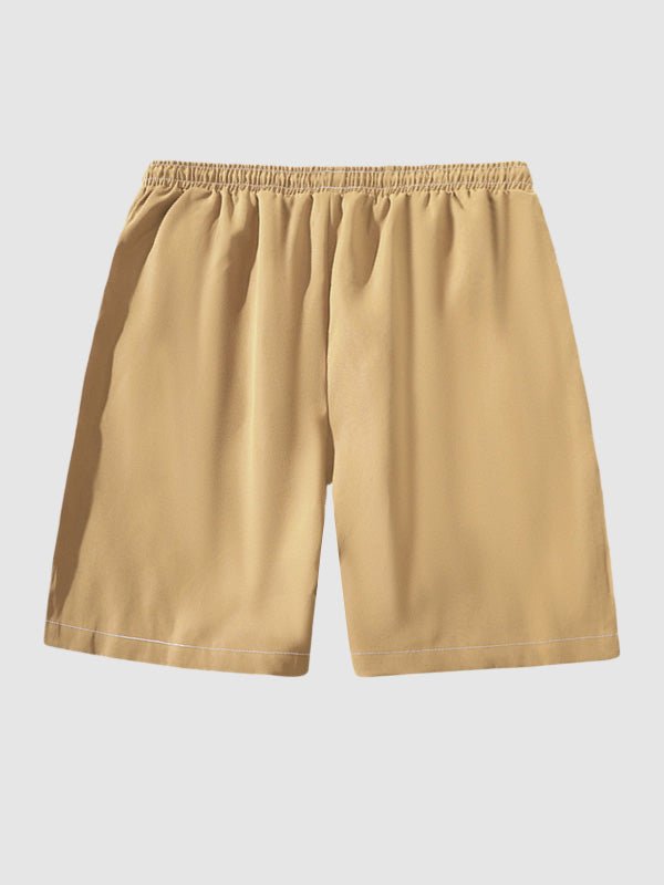 Jesse | Men's geometric jacquard round neck short-sleeved T-shirt casual shorts set