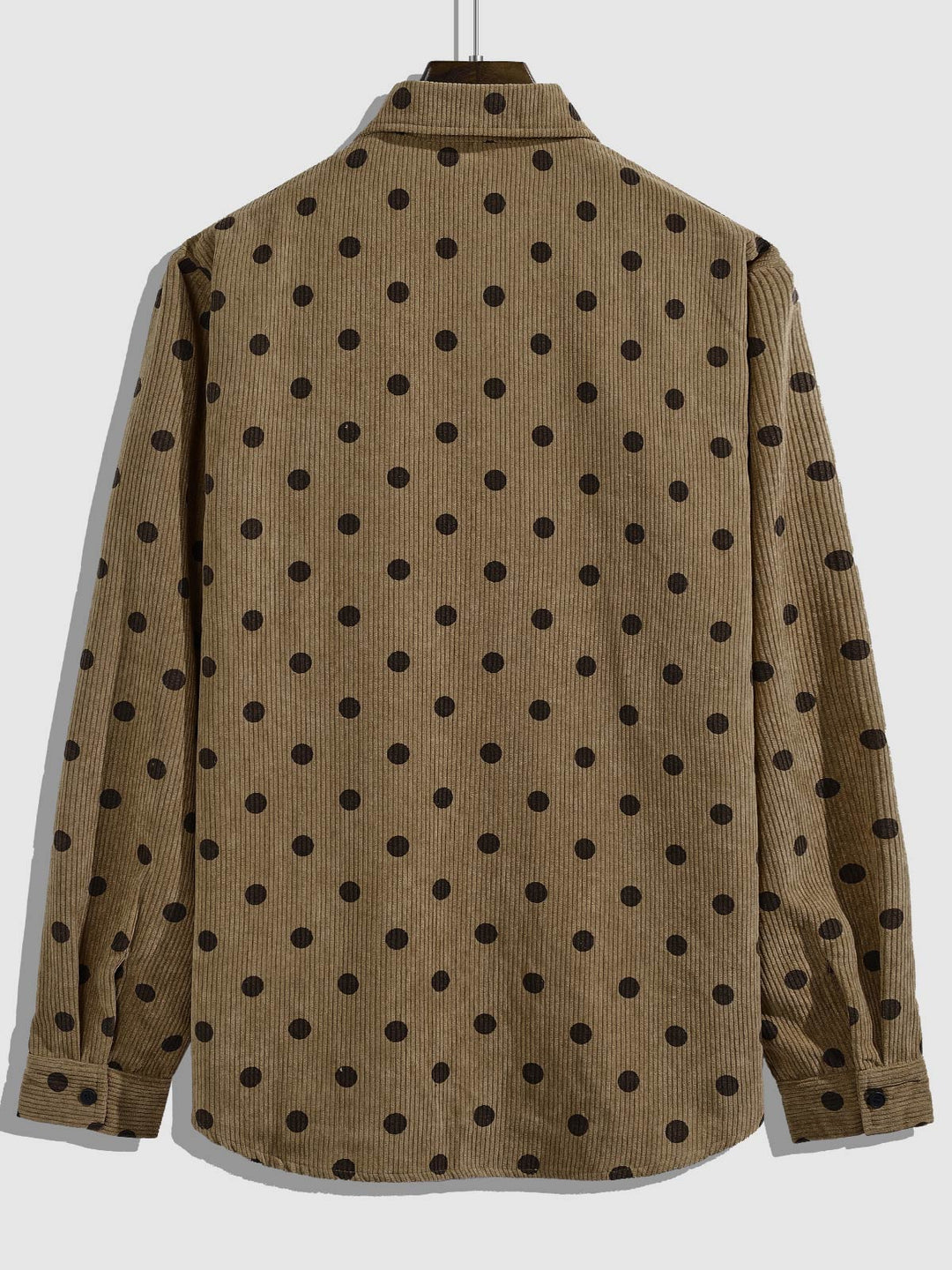 Grayson | Men's Polka Dot Corduroy Button-Down Casual Long Sleeve Shirt