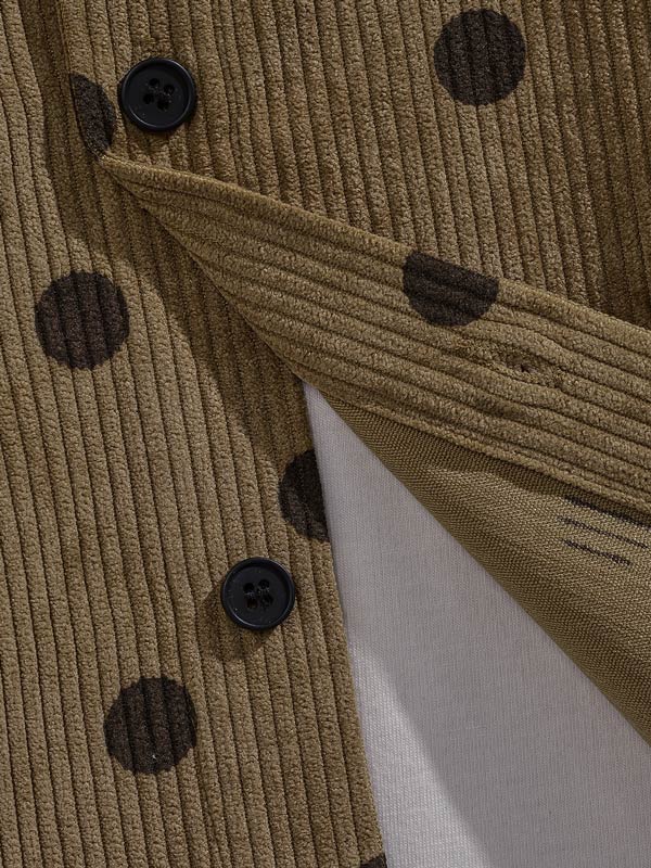 Grayson | Men's Polka Dot Corduroy Button-Down Casual Long Sleeve Shirt