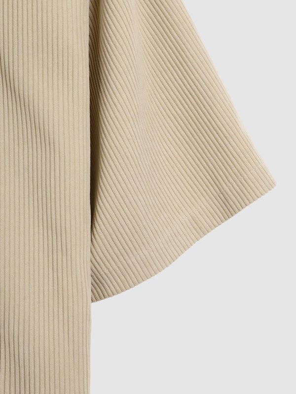 Cody | Men's Retro Corduroy Casual Short Sleeve Shirt Shorts Set
