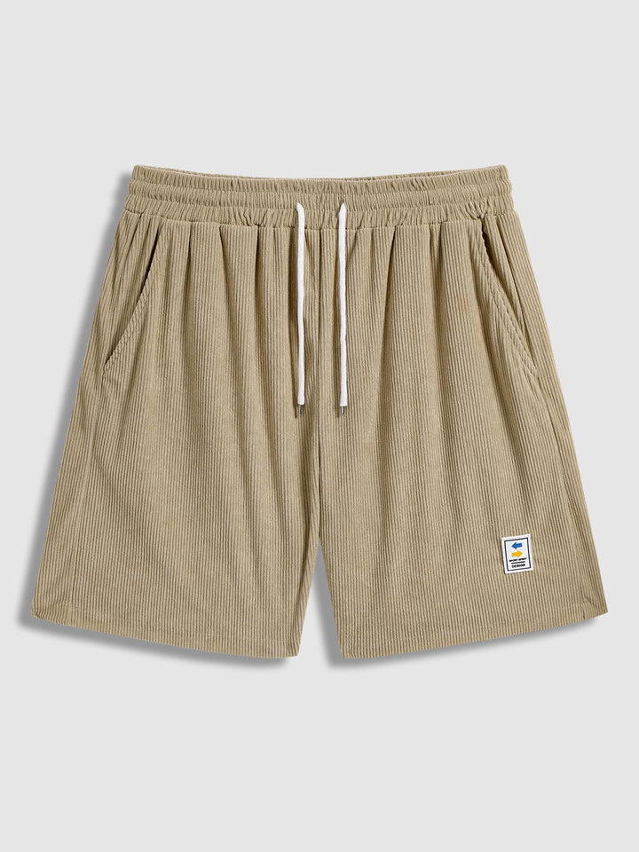 Cody | Men's Retro Corduroy Casual Short Sleeve Shirt Shorts Set