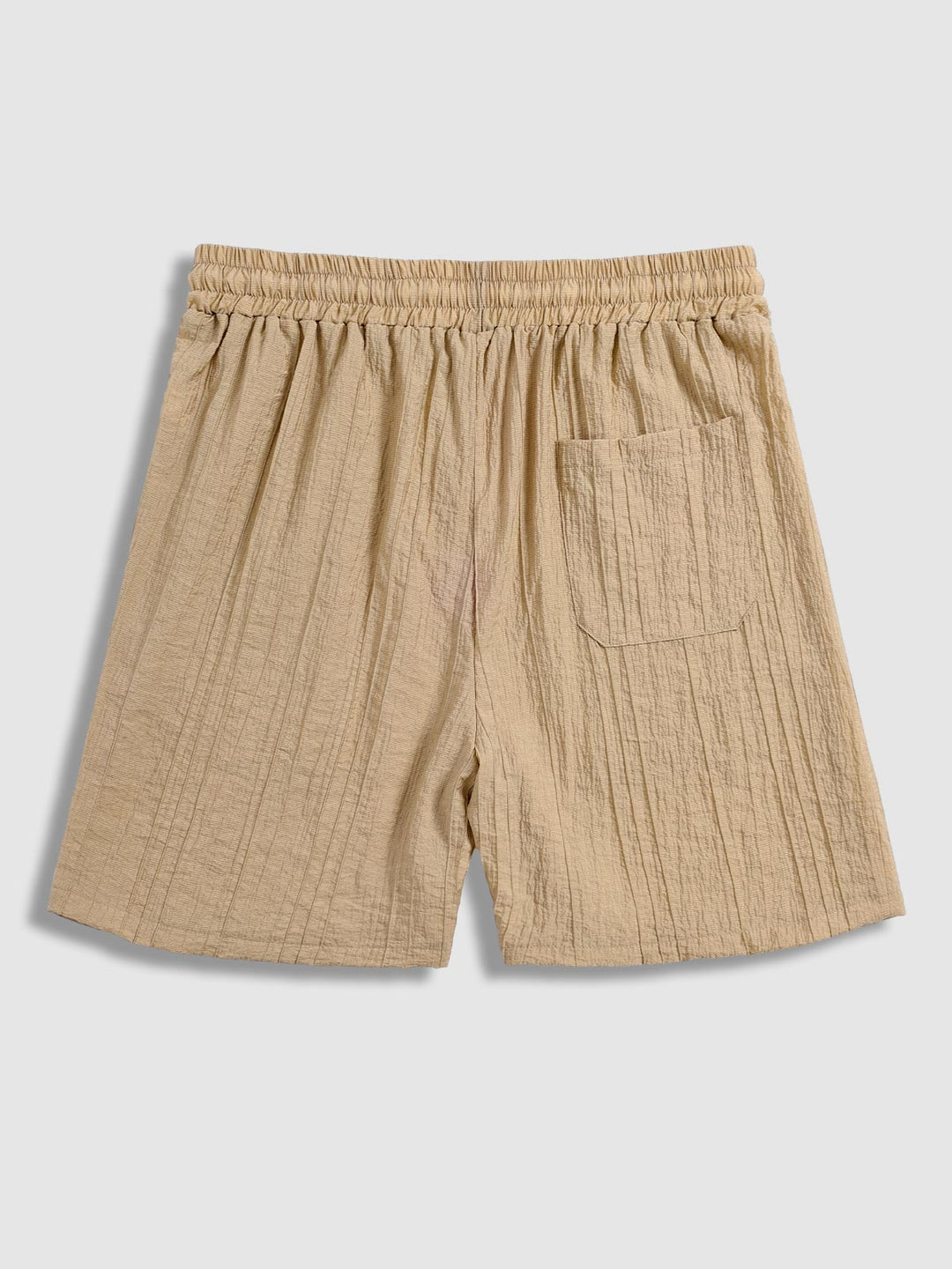 Kane | Men's Textured Cuban Collar Shirt Casual Shorts Set