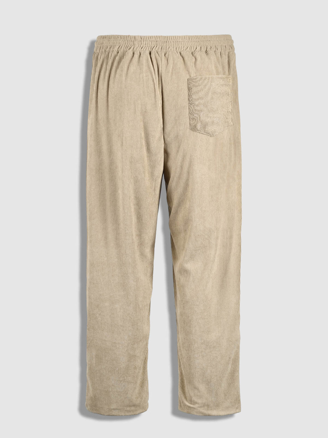 Robin | Men's textured plaid terry casual long-sleeved shirt and corduroy pants set