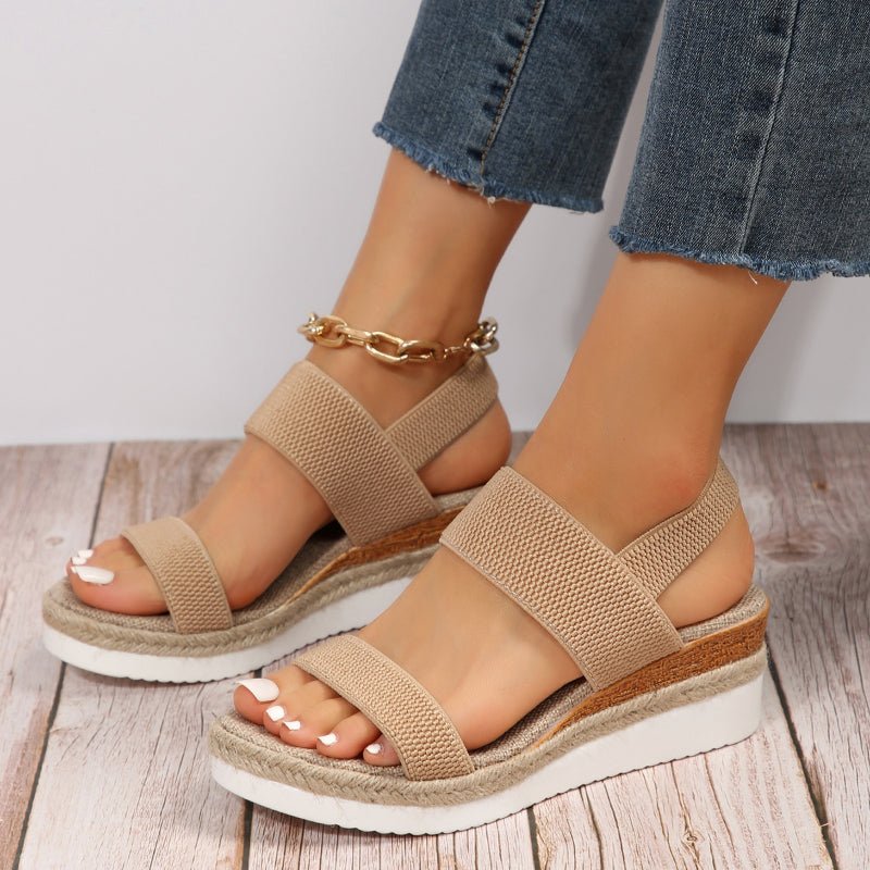 Chelsea | Stretch Strap Platform Sandals