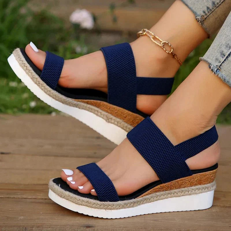 Chelsea | Stretch Strap Platform Sandals