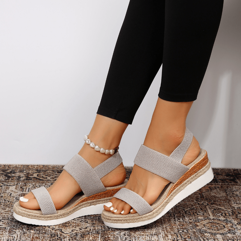 Chelsea | Stretch Strap Platform Sandals