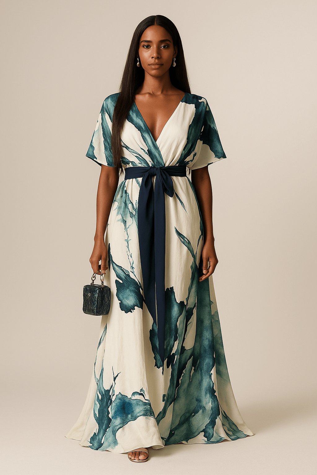 Karylle | Flowing Tie-Waist Maxi Dress