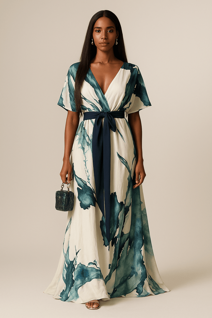Karylle | Flowing Tie-Waist Maxi Dress