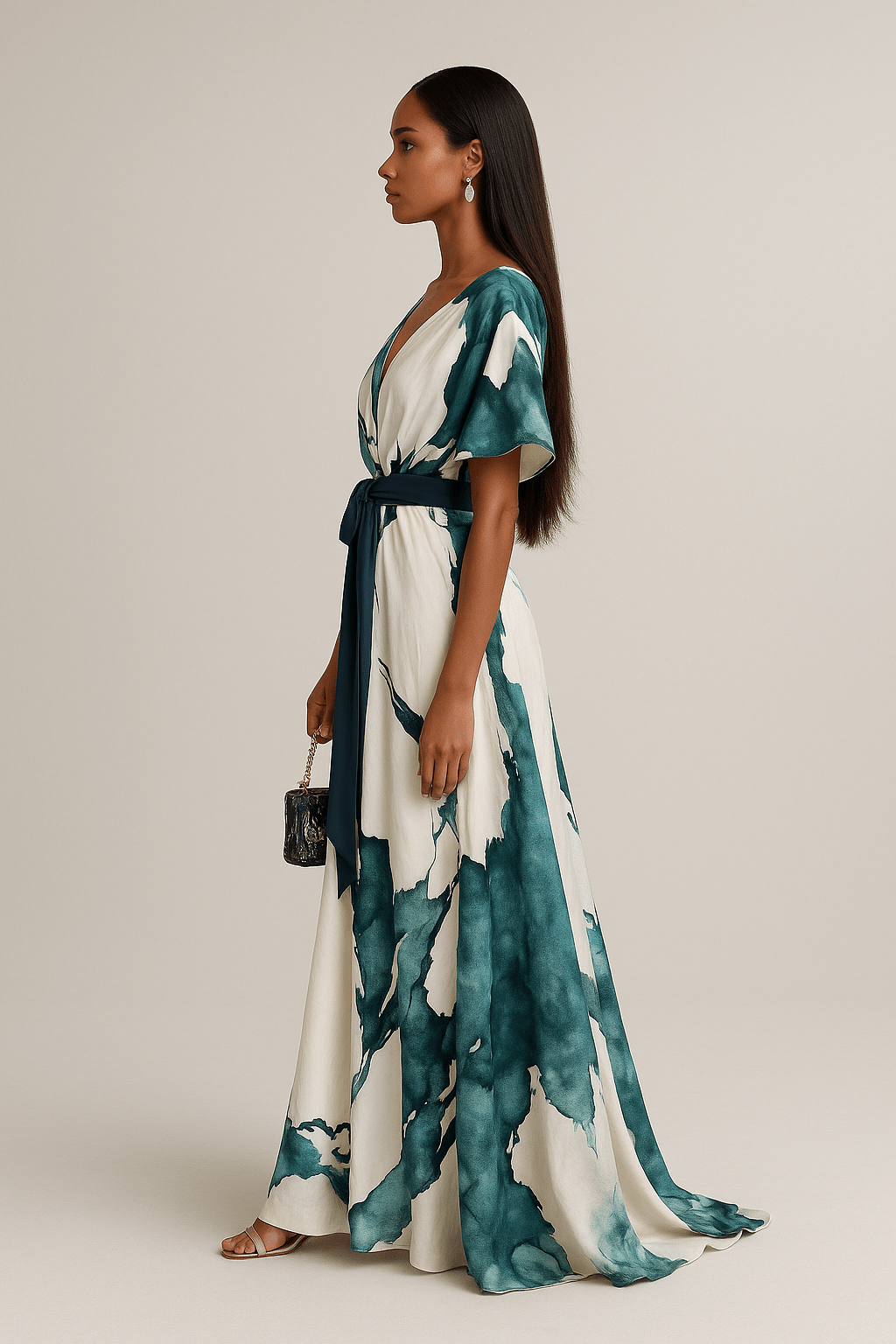Karylle | Flowing Tie-Waist Maxi Dress