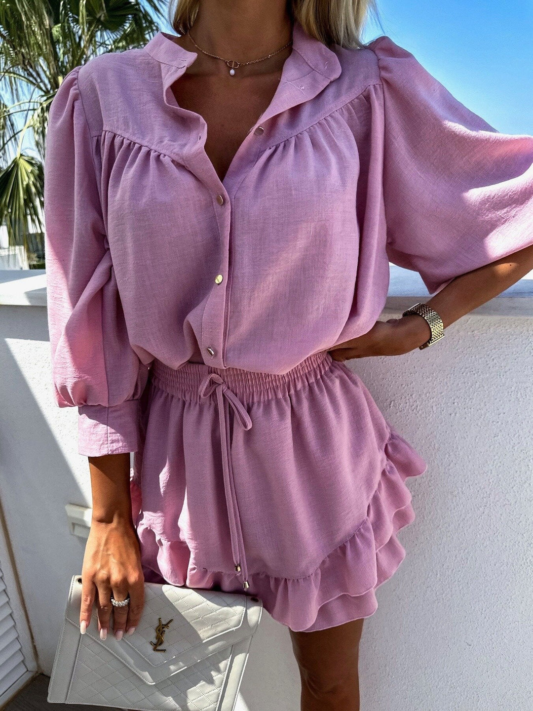 Sienna | Chic Two-Piece Ruffle Set