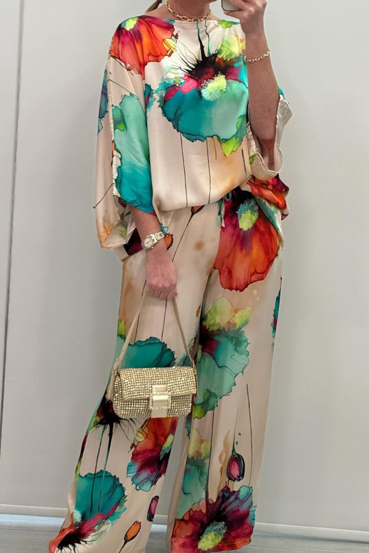 Eleanor | Flowing Floral Two-Piece Set