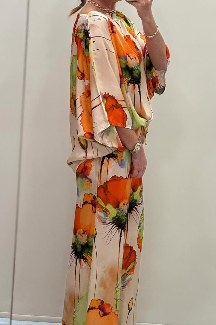 Eleanor | Flowing Floral Two-Piece Set