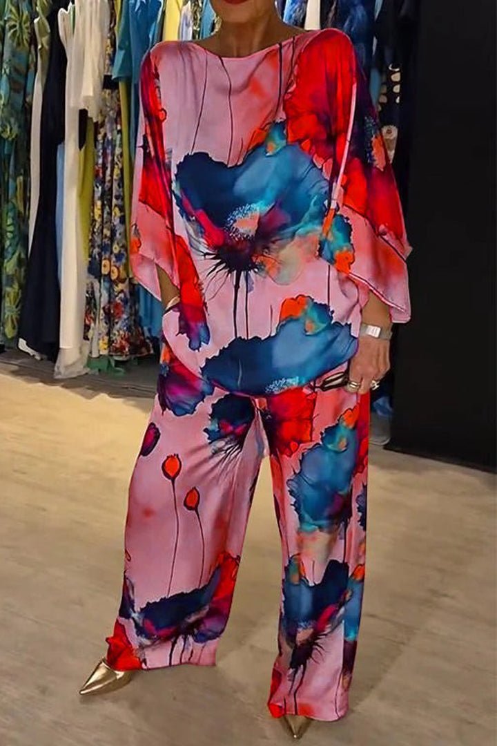 Eleanor | Flowing Floral Two-Piece Set