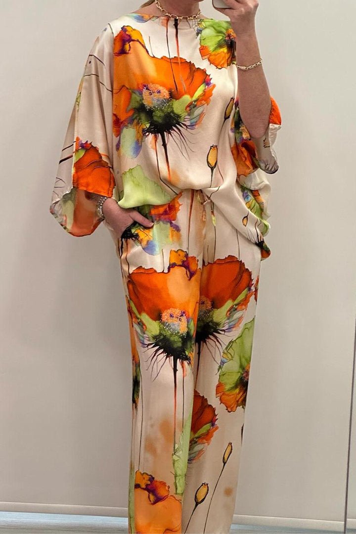 Eleanor | Flowing Floral Two-Piece Set