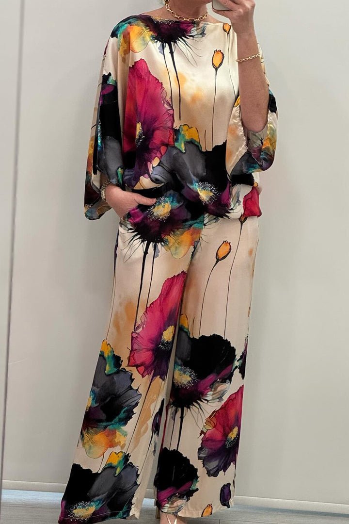 Eleanor | Flowing Floral Two-Piece Set
