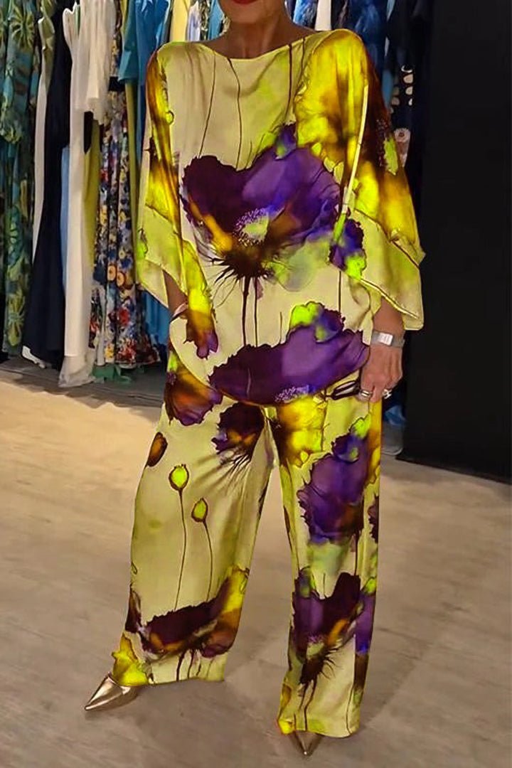 Eleanor | Flowing Floral Two-Piece Set