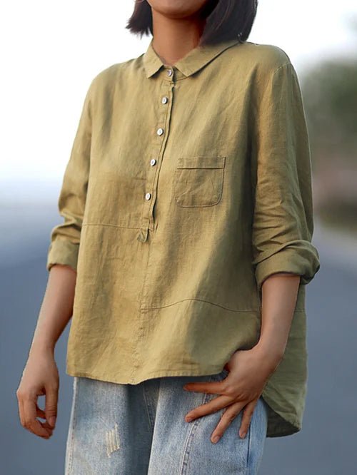 Carmen | Women's Linen Long Sleeve Shirt