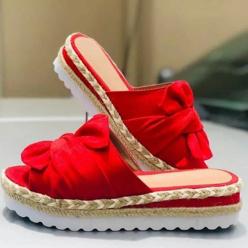 Kiara | Stylish Platform Bow Sandals
