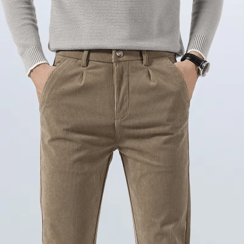 Kevin | Elegant Classic Corduroy Trousers