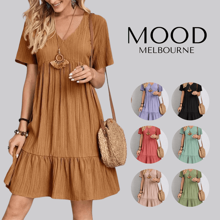 Maria | Tummy-Control Retro V-Neck Dress