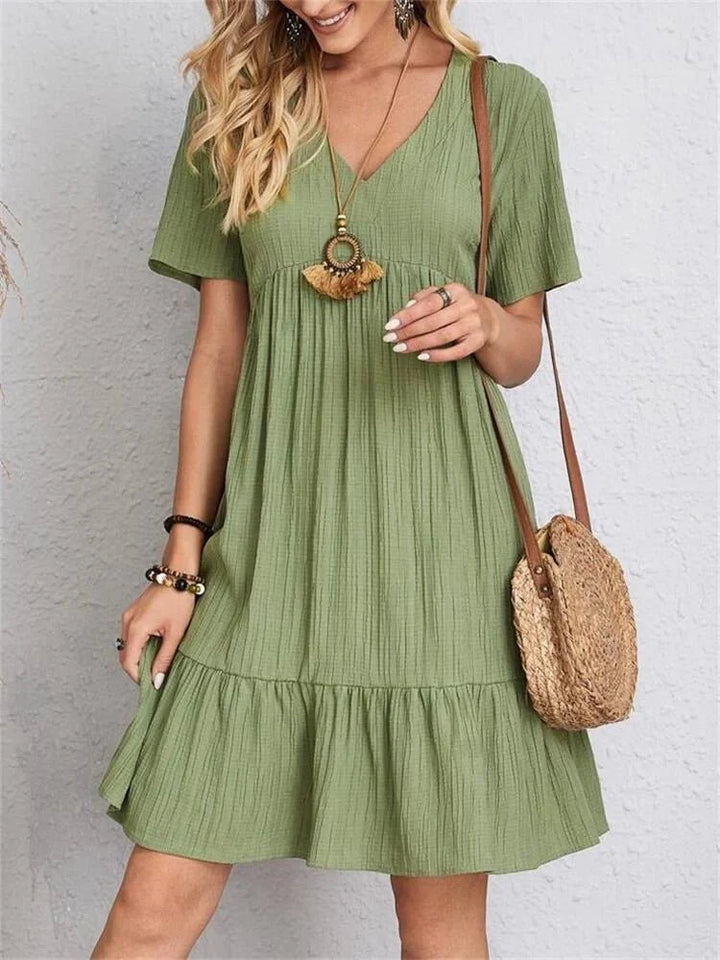 Maria | Tummy-Control Retro V-Neck Dress