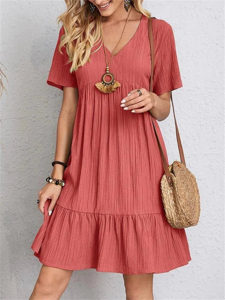 Maria | Tummy-Control Retro V-Neck Dress