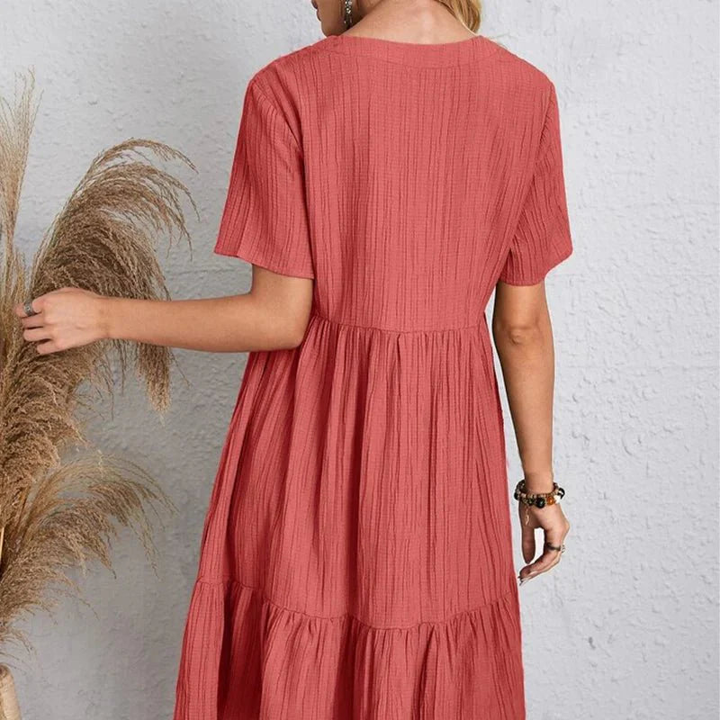 Maria | Tummy-Control Retro V-Neck Dress