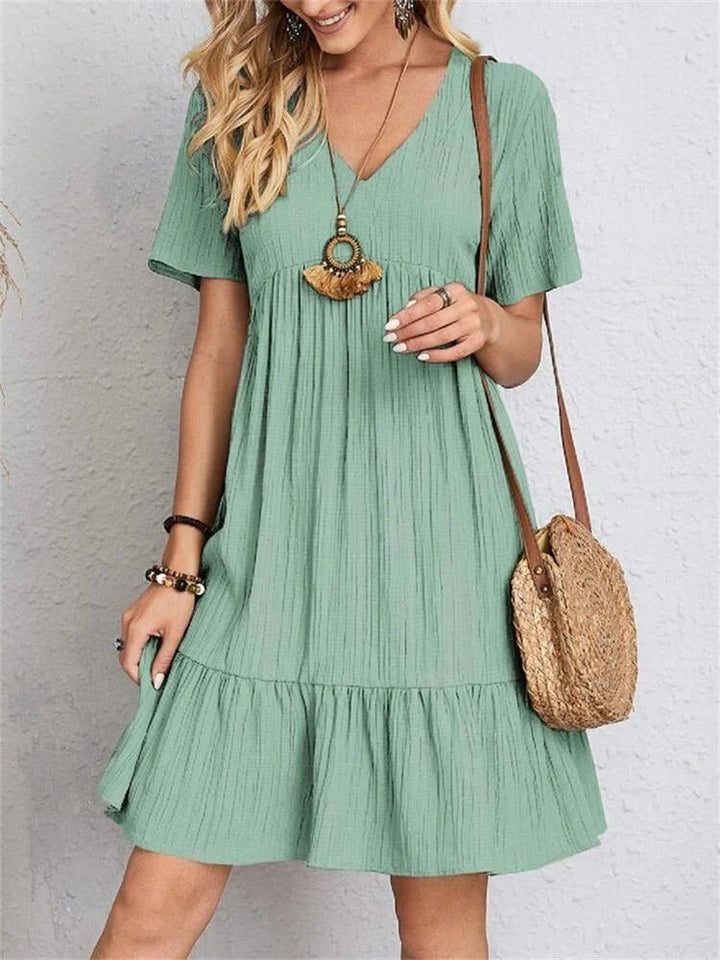 Maria | Tummy-Control Retro V-Neck Dress