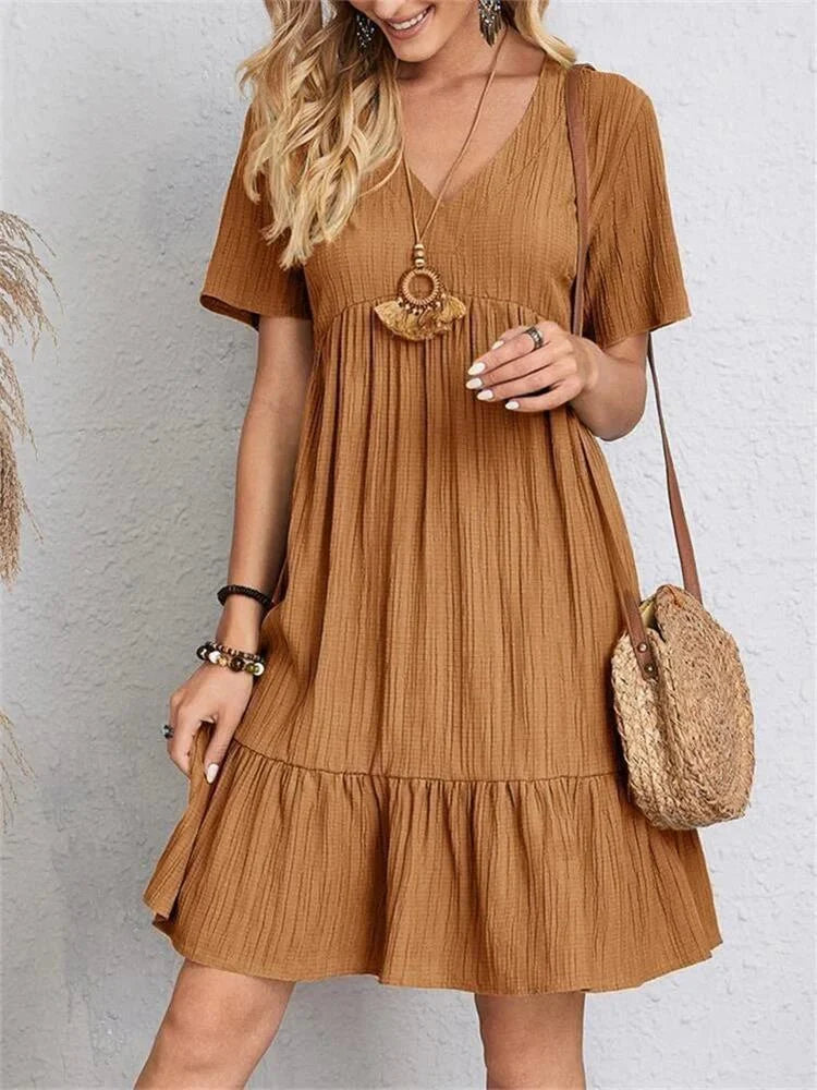 Maria | Tummy-Control Retro V-Neck Dress