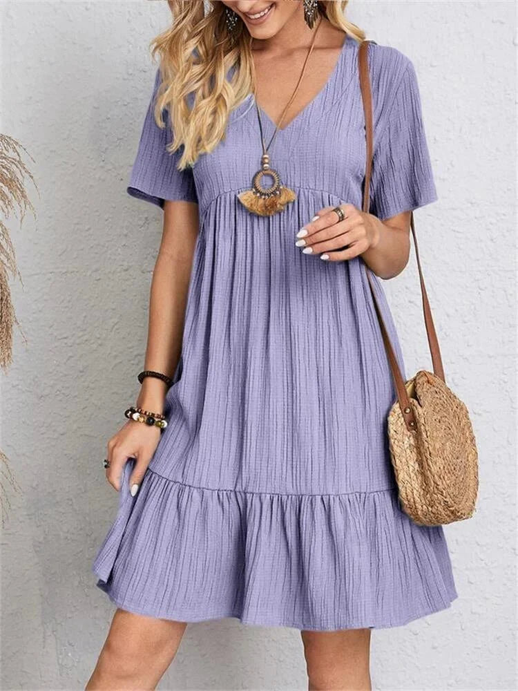 Maria | Tummy-Control Retro V-Neck Dress