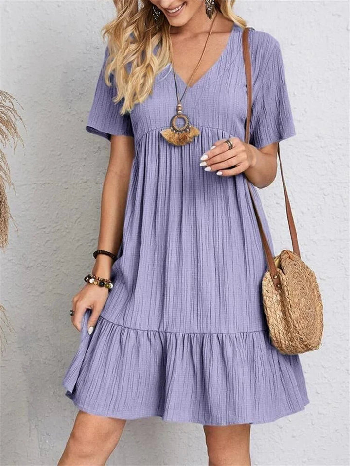 Maria | Tummy-Control Retro V-Neck Dress