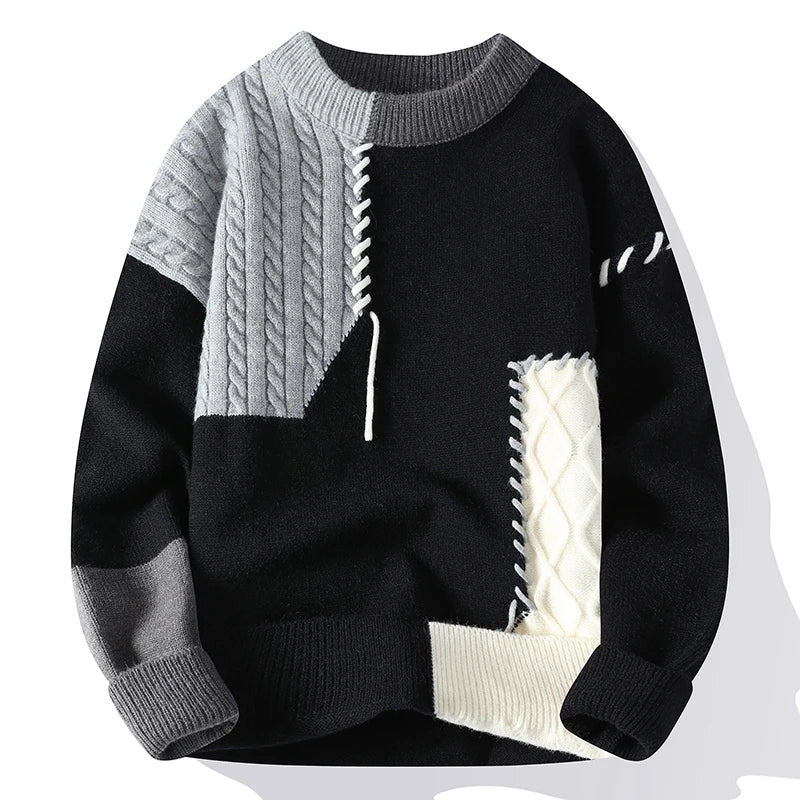 Lando | Patchwork design sweater